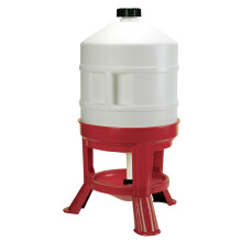 Novital Ascott 30lt Poultry Drinker,red/white