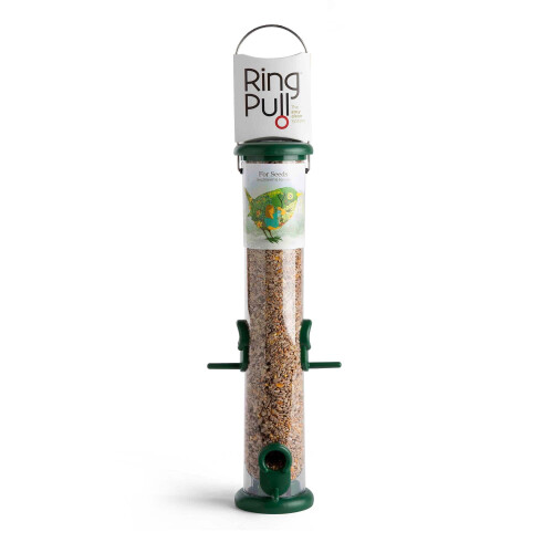 Ring-Pull TO-S2G Medium Bird Feeder for Seeds - Green