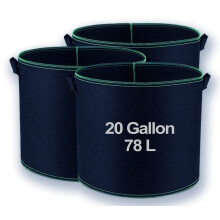 Hylong Growing Bags (3-Pack) - 78L Potato & Tomato Planter - Soft-sided Reusable Grow Bags