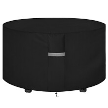 Dokon Garden Furniture Covers Waterproof Heavy Duty Oxford Fabric Garden Table Cover with Air Vents, Windproof Anti-UV Outdoor Table and Chairs Cover,