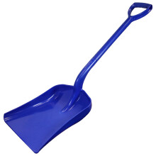 Faithfull FAIPLSHOVEL Blue Plastic Shovel, Lightweight & Strong with Polypropylene Coated Steel Shaft ? Blade Size 390mm x 315mm, Total Length 1020mm