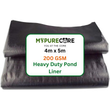 MYPURECORE Pond Liner ? Various Sizes ? Heavy Duty HDPE Material - UV & Tear Resistant, Flexible for Koi & Fish Pools, Water Gardens - Ideal for Small