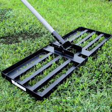 Walensee Lawn Leveling Rake, 213cm,76x25cm Levelawn Tool, Heavy Duty Effort Saving Lawn Level Tool, Stainless Steel Handle Lawn Leveler for Yard