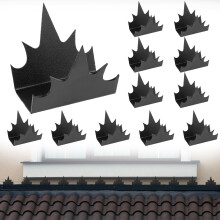 12Pcs Fence Wall Spikes, Metal Anti-Climb Spikes Fence Security Spike with Screw Rust-Proof Intruder Deterrent Spike, Multifunctional Outdoor Fence