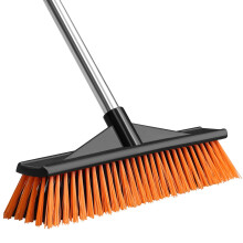 WenYa Yard Brush Heavy Duty Outdoor, Long Handle Garden Broom, Large Stiff Bristles Floor Brush Patio Broom for Sweeping Yard Patio Deck Driveway Pool