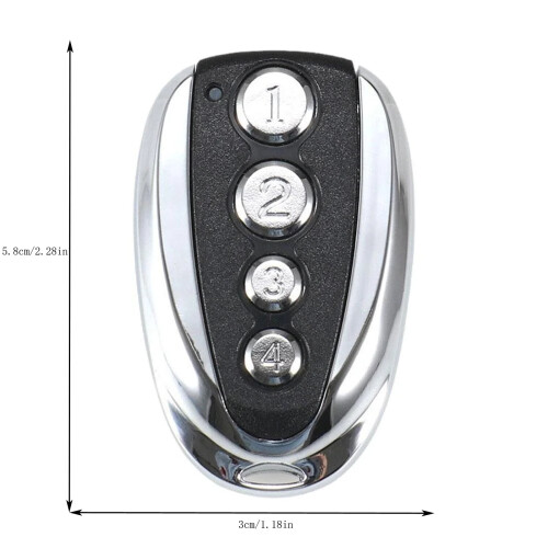 Universal Rolling Code Garage Door Remote Keychain, Rolling Door Compatible, Easy to Pair 2