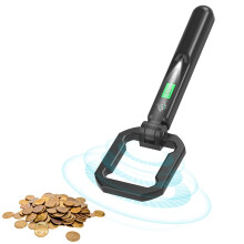 Foldable Handheld Metal Detector - IP66 Waterproof, Kids & Adults Lightweight Portable 360? Detection Tool with LCD Display, Compass & LED Light, 9V