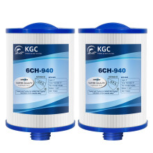 KGC 6CH-940 Spa Filters for Hot Tub, Replacement for Pleatco PWW50P3 (1 1/2" SAE Coarse Thread), Unicel 6CH-940, Filbur FC-0359, Waterway 817-0050,
