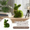 Künstlicher Buchsbaum-Hasen-Topiary, 35 cm, mit goldener Schleife 4