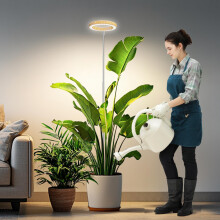 Kullsinss Grow Lights for Indoor Plants, Full Spectrum Plant Grow Light with 6/12/16H Timer, 3 Color Modes, 5 Brightness, 25"-155" Height Adjustable