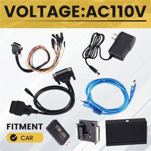 Car ECU Programmer Tool with USB Dongle Read&Write ECU V1.21-11 PCM FLASH Tool US Plug 1