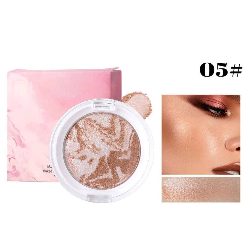 Highlighter and Blush Palette Shimmer Finish 2-in-1