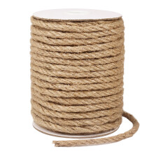 tenn well 6mm Jute Rope, 66 Feet Thick and Strong Garden Twine Jute String for Gardening, Bundling, Cat Scratcher, Decorating (Brown)