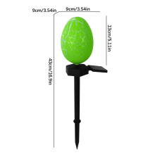 Luminária solar de jardim em formato de ovo de Páscoa, 43 cm