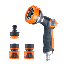 GRIFEMA GE1303-1 Hose Pipe Spray Gun Set, 8 Adjustable Patterns Nozzles, High Pressure Garden Sprayer For Lawn & Garden Watering Equipment Include