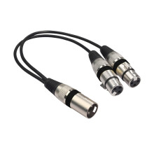 Kabel rozdzielający audio męski na żeński 14 cali