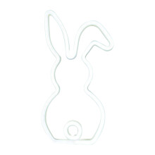 Easter Bunny Tail Neon Lamp Soft Glow Night Light for Bedroom Easter Party Decor