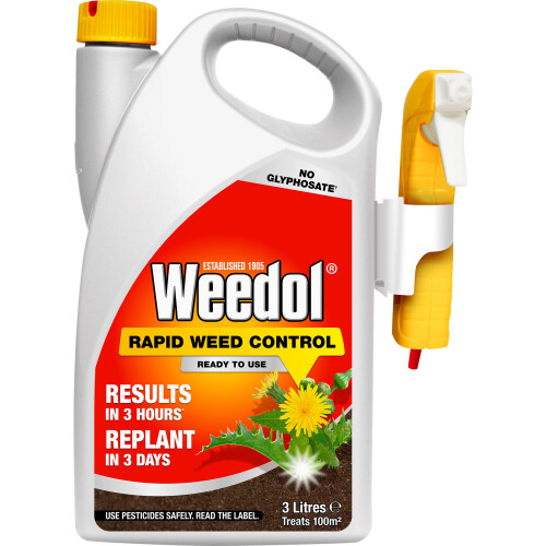 Weedol Weedol Rapid Weedkiller with Manual Sprayer, Ready To Use, 3L