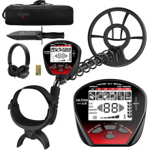 DR.?TEK Metal Detector for Adults Professional, Lightweight, Pinpoint & Exclusive Memory Mode, Higher Accuracy, IP68 Waterproof Coil, Bigger Backlit