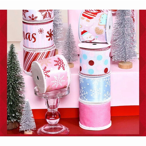 Fita de Natal com arame, 6,3 cm x 3 jardas 2