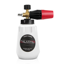 GALAXYER Snow Foam Cannon, 1000ml Heavy Duty Snow Foam Gun Sprayer Car Blaster Wide Neck Adjustable Thick Foamer for Pressure Washer with 1/4'' Quick