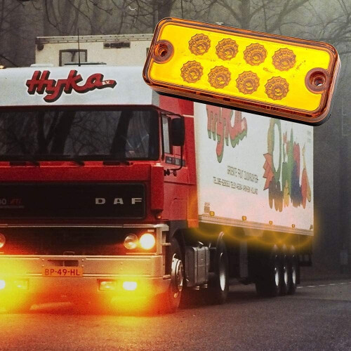 Πλευρικά φώτα σήμανσης, 6 τεμάχια 12V24V8LED Πλευρικοί δείκτες φορτηγού, Πλευρικοί 2
