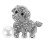 Broche de cachorro com strass para ocasiões formais e informais. 6
