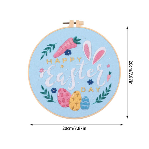 Kit de broderie de Paște pentru începători cu modele și fire 2