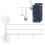 Porte-serviettes pivotant mural robuste à 3 bras, 10,43 x 8,46 1