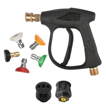 RJProducts 4350PSI Pressure Washer Gun with 5 Nozzle Tips & Karcher Quick Connector | M22-14mm Hose Fitting | Compatible with Karcher Pressure Washers