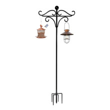 QUZGVEXA Bird Feeder Pole, Large Bird Feeders Hanging Station, Tall Shepherds Crook Garden Hooks, Heavy Duty Metal Hangers for Outdoor Garden Light,