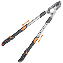 AIRAJ Telescopic Anvil Loppers 70-90cm,Garden Loppers Retractable with Rust-Resistant Coated 55C Blades/Non-Slip Handle,Can Prune Thick Branches Up to