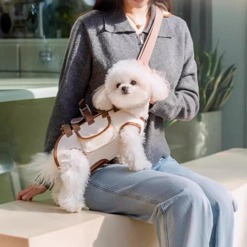 Ζώνη μεταφοράς κατοικίδιων Lettuce Pets Crossbody για μικρά σκυλιά 2