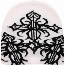 Gorro de inverno gótico com caveira estilo anos 2000