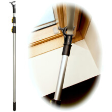 WinHux Telescopic Pole for Roof, Windows and Blinds - Compatible with Velux Top Bar Windows and Blind Handle Bars, 1.2?3.0 meter Aluminium Skylight