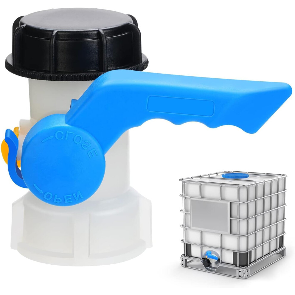 Noosverl Ibc Tank Accessories - Universal Flap Valve Dn40 (62 Mm) Stopcock Adapter For Water Containers 8000003793574