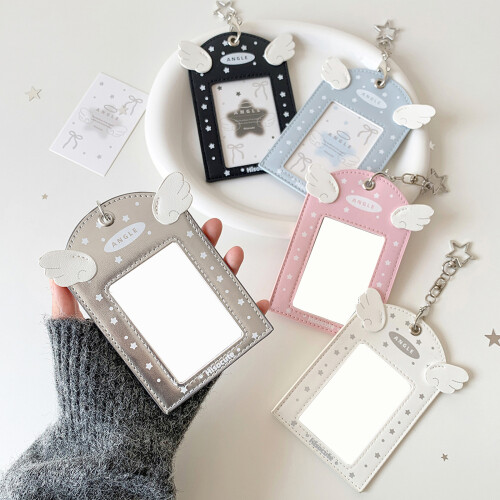 Compacts 3 Inch Photo Holders Case With Antiscratch-Blue 1