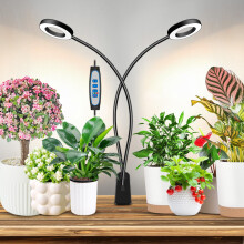 Eurbolan Plant Lights Indoor, Small Halo LED Grow Light with Clip, 96 LEDs Full Spectrum Grow Lights for Indoor Plants, Plant Lights for Indoor