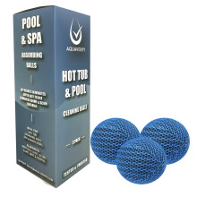 AQUAVERITY Hot Tub Scum Absorber Balls ? Reusable Floating Spa Sponge Cleaners for Hot Tubs and Pools - Eco-Friendly Hot Tub Accessories for Scum, Oil