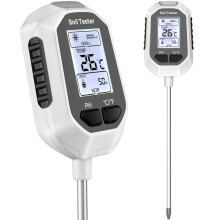 YAMRON 5-in-1 Soil Moisture Meter Digital Plant Temperature/Soil Fertility/Soil Moisture/PH Meter/Sunlight Intensity Backlight LCD Display Soil Test