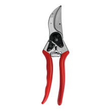 FELCO 2 Pruning Secateurs ? 25 mm Cutting Diameter, for Large Hands, 215 mm Length, with Sap Groove, Straight Handles, Red