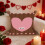 Cuscino a forma di cuore "Amore" 40x40 cm con fodera sfoderabile 1