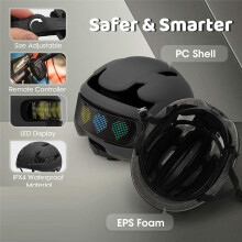 Bike Helmet,Bicycle Helmet for Adults Teens with Personalized LED Lights,DIY Helmet with APP and Remote Control
