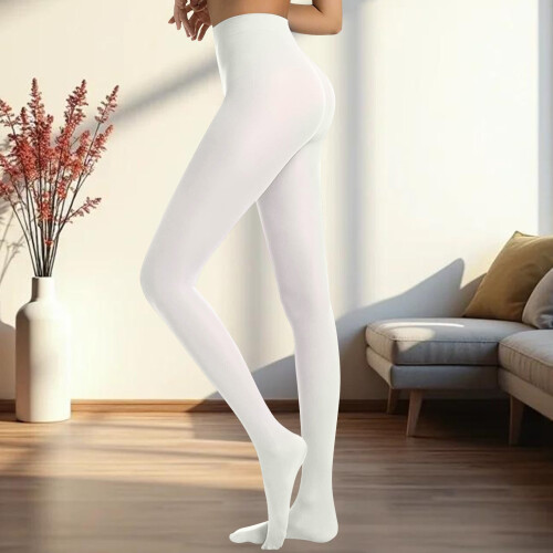 Control Top Tights Women Beige L 1