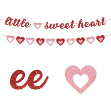 Valentine's Hanging Banner – Reusable Paper Heart Garland
