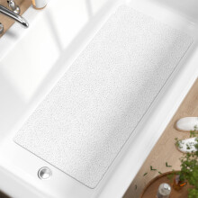 Tappetino antiscivolo per vasca da bagno 35x16 pollici in morbido PVC e spugna vegetale