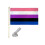 Genderfluid Pride Flag 3x5 ft Polyester with 5ft Wooden 1