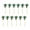 20 pcs Mini Coconut Tree Decorations Green Plastic 1