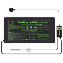 Hyindoor Heat Mat for Plants,Waterproof Seedling Heat Mat with Thermostat 10.63?*21.26? Germination Heated Propagator Warming Mat for Indoor Gardening