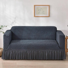 Solid Colour Polyester Sofa Cover, Non-Slip, 1 Piece